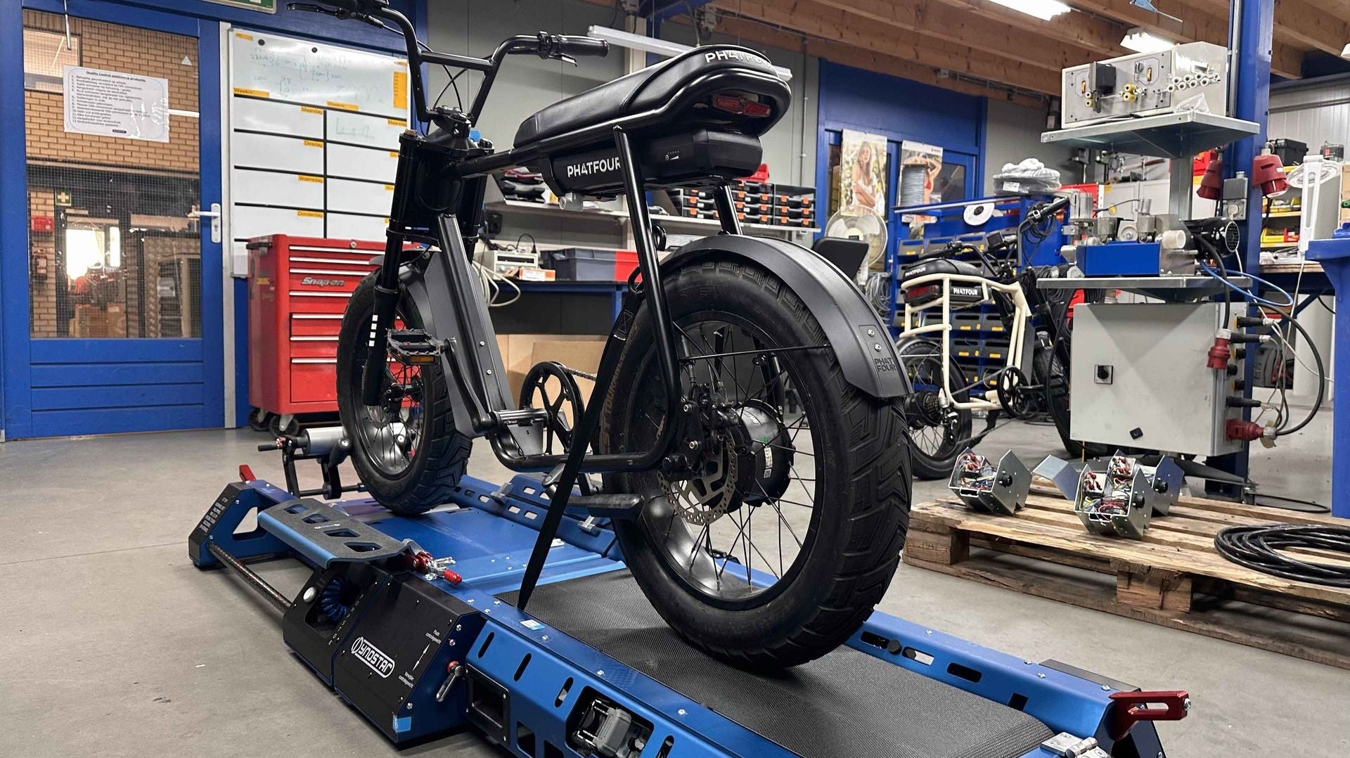 Hoe werkt de rollenbank voor de fatbike?