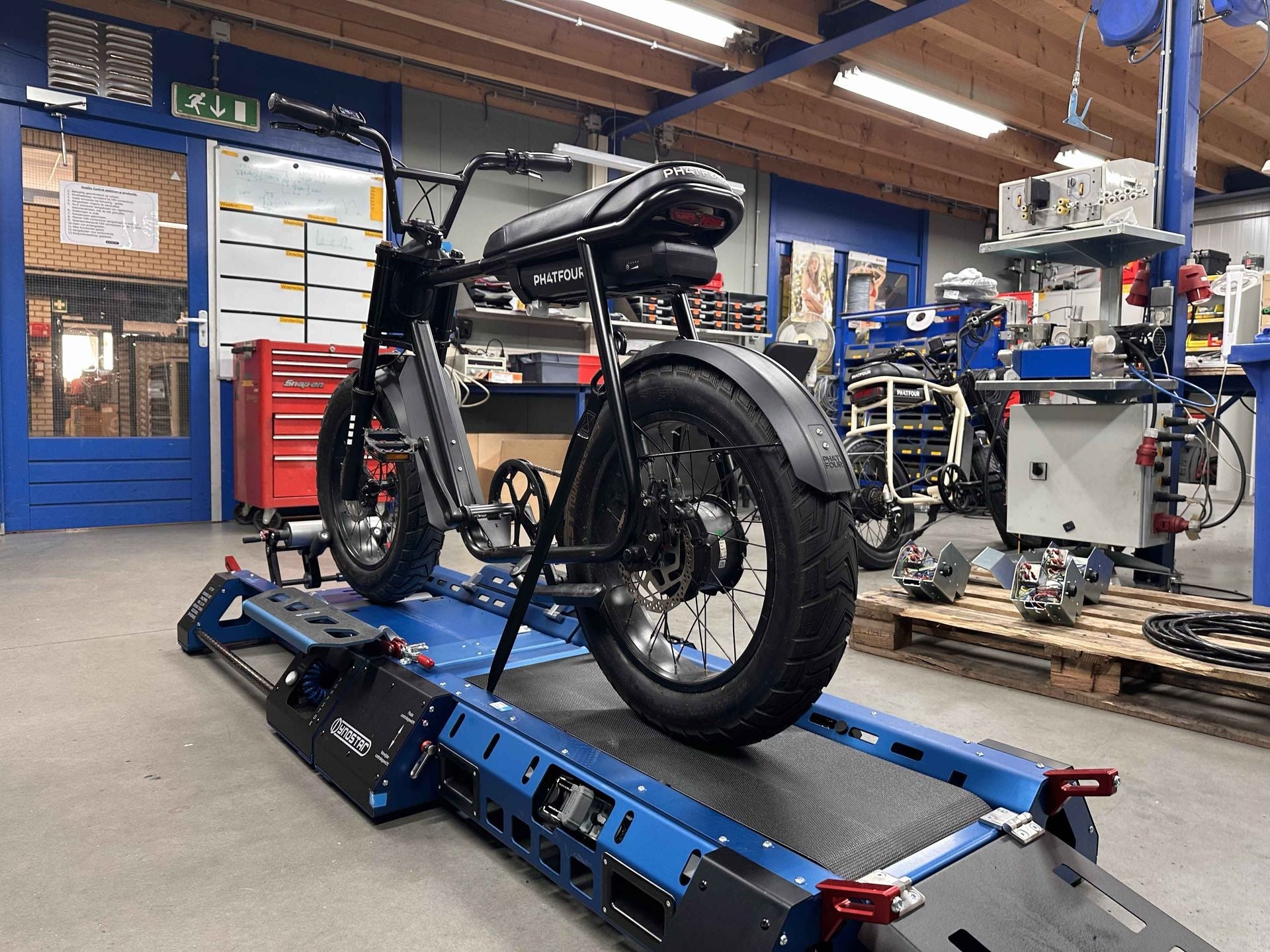 Hoe werkt de rollenbank voor de fatbike?